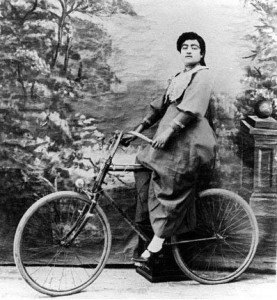 Qajar_Lady_Riding_Bicycle